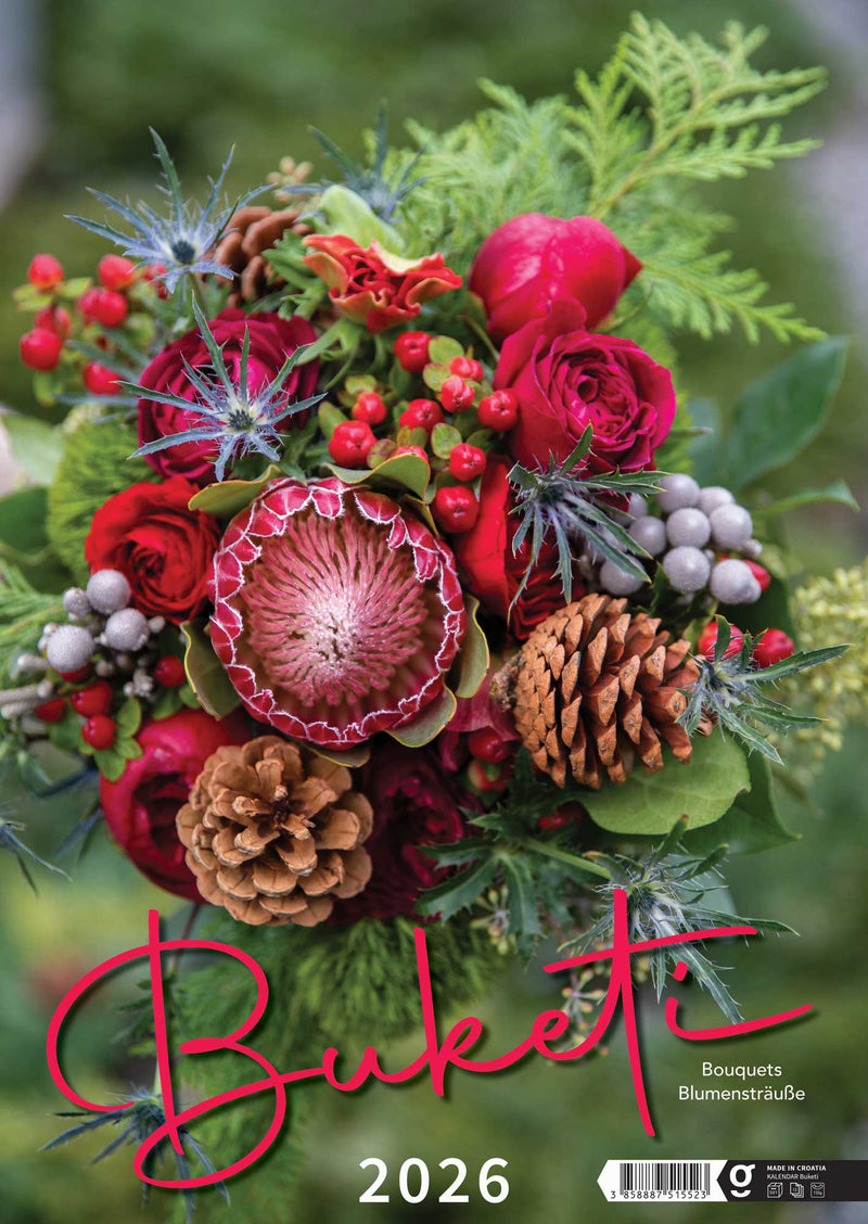 Promotivni zidni kalendar Buketi