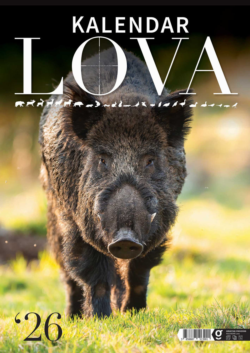 Promotivni zidni kalendar s rokovima lova na divlje životinje