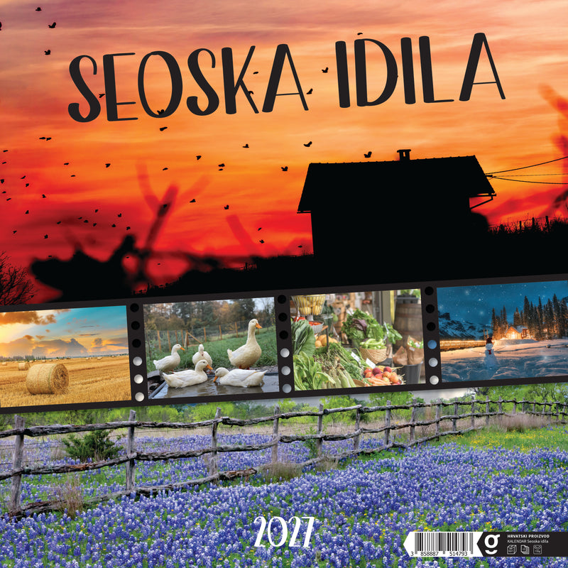 Promotivni zidni kalendar Seoska idila