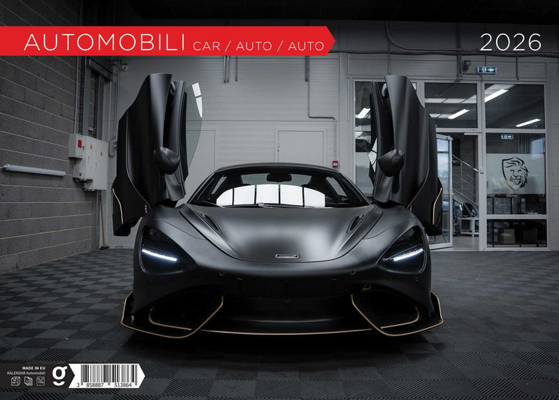 Promotivni zidni kalendar Automobili