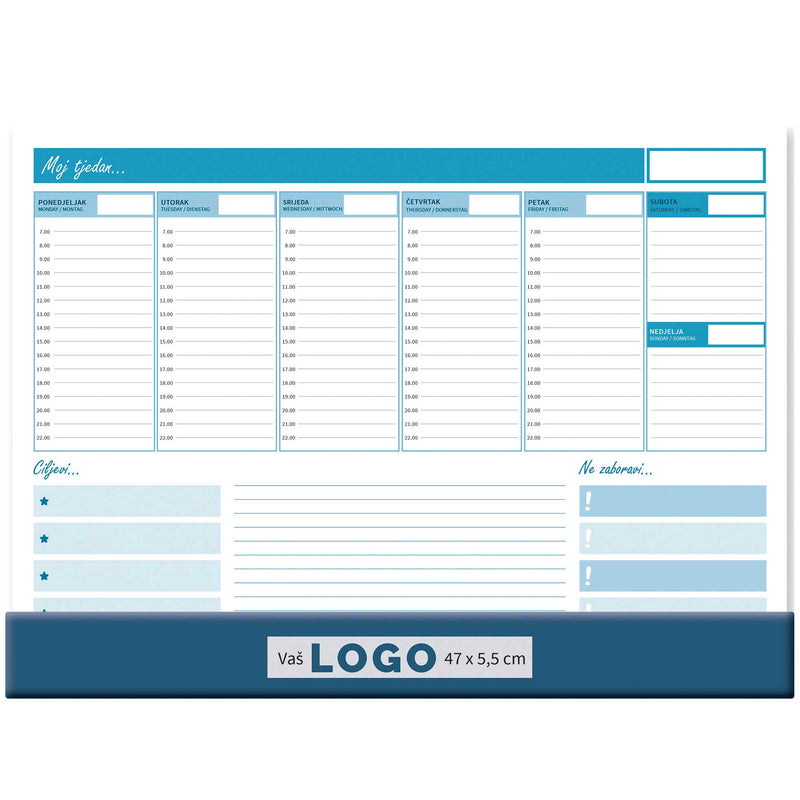 Promotivna stolna mapa velika s klapnom, 47x34 cm