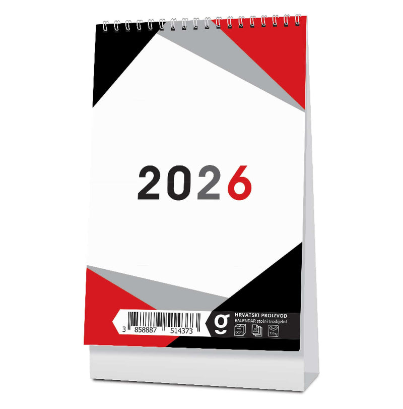Promotivni stolni kalendar čestitka - vertikalni