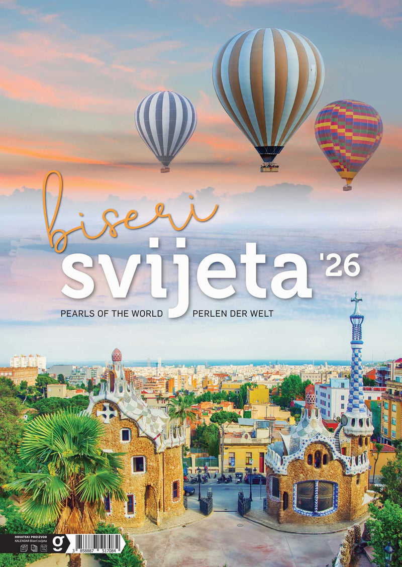 Promotivni zidni kalendar Biseri svijeta