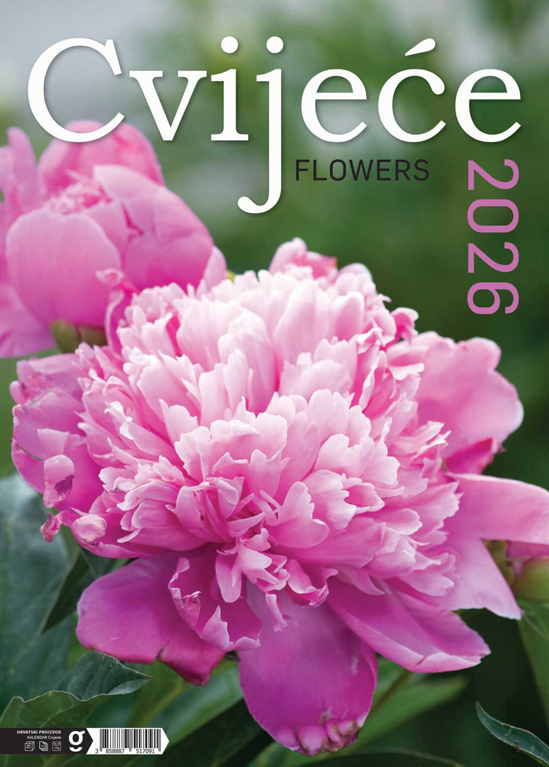 Promotivni zidni kalendar Cvijeće