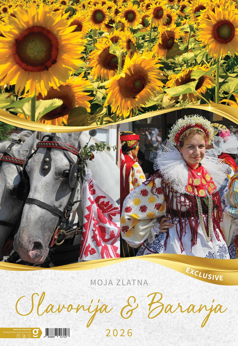 Promotivni kalendar Moja zlatna Slavonija i Baranja