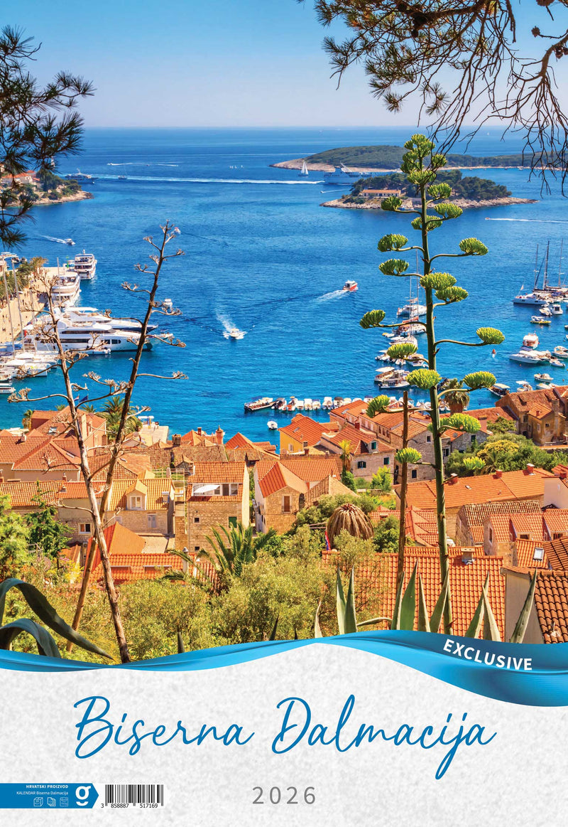 Promotivni zidni kalendar Biserna Dalmacija