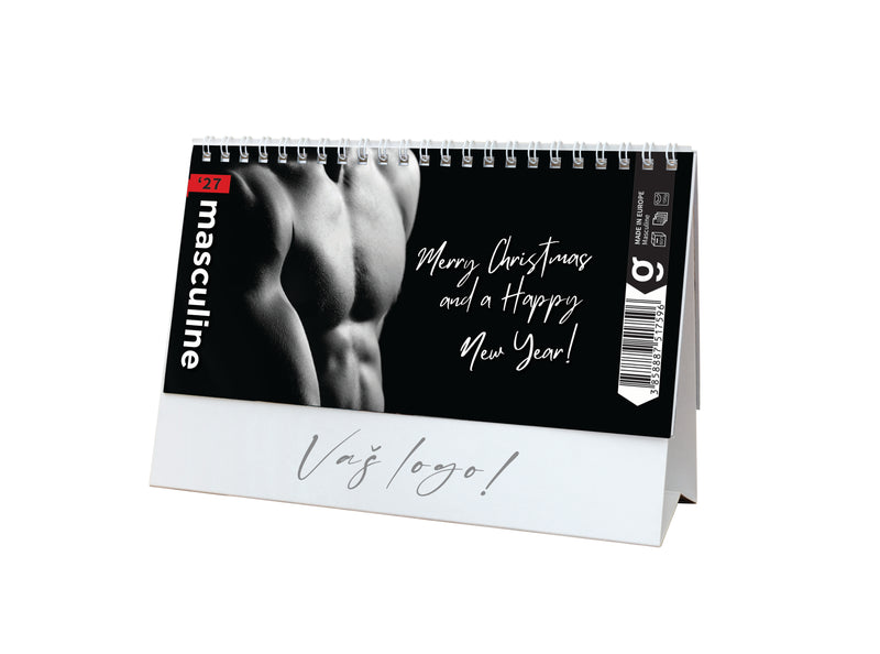 Promotivni stolni kalendar čestitka - Masculine