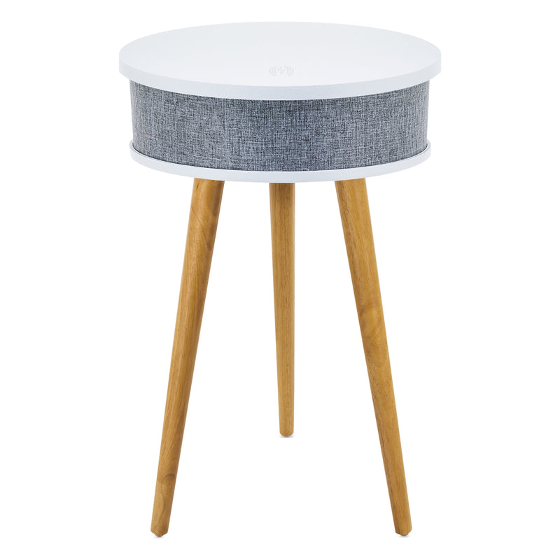 Elegantni stolić za kavu s bežičnim zvučnikom i bežičnim punjačem