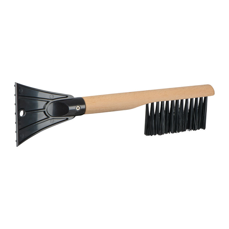 Strugalica leda s četkom i ergonomskom drvenom ručkom