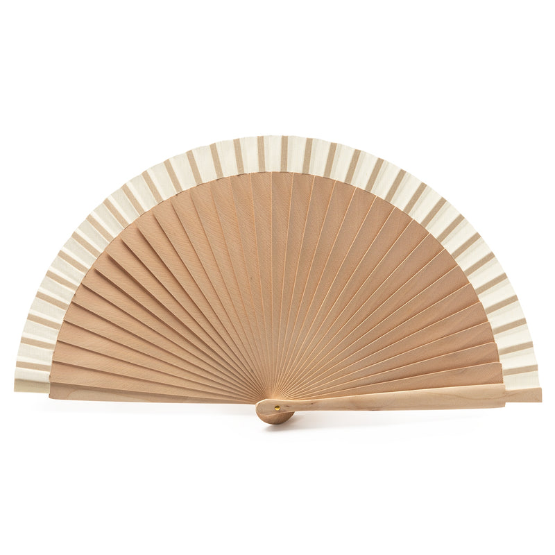 Ručna lepeza s dugom drvenom ručkom i pamučnim platnom