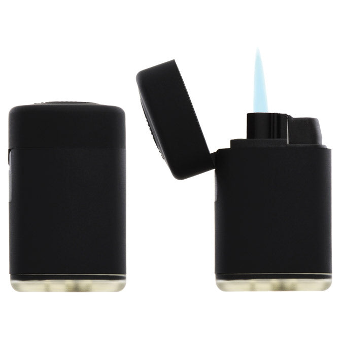 Promotivni elektronski mat upaljač s jet plamenom i gumiranim tijelom