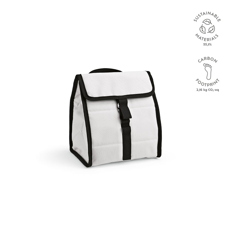 Promotivna rashladna torba od recikliranog poliestera, bijela boja | Poslovni pokloni