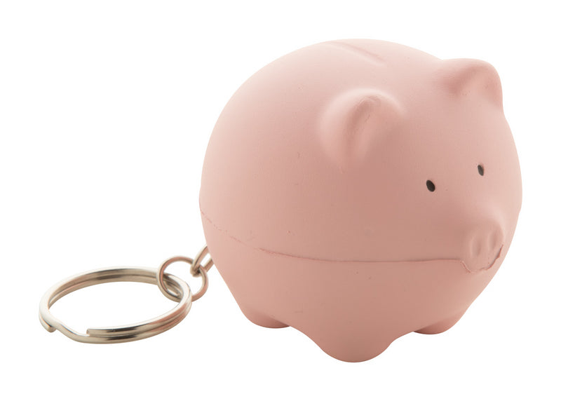Antistres figurica u obliku svinjice s privjeskom za ključeve
