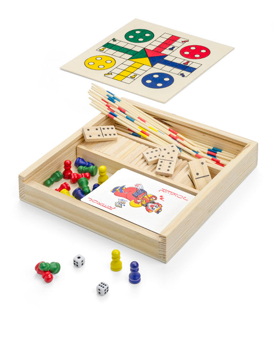 Promotivni drveni eko set igara 4u1 | Poslovni pokloni