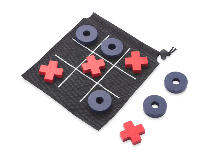 Križić kružić je dobro poznata igra koju igraju dva igrača. Pakirana je u crnoj vrećici s tiskanom pločom. Mali proizvod, savršen za ponijeti na putovanje.