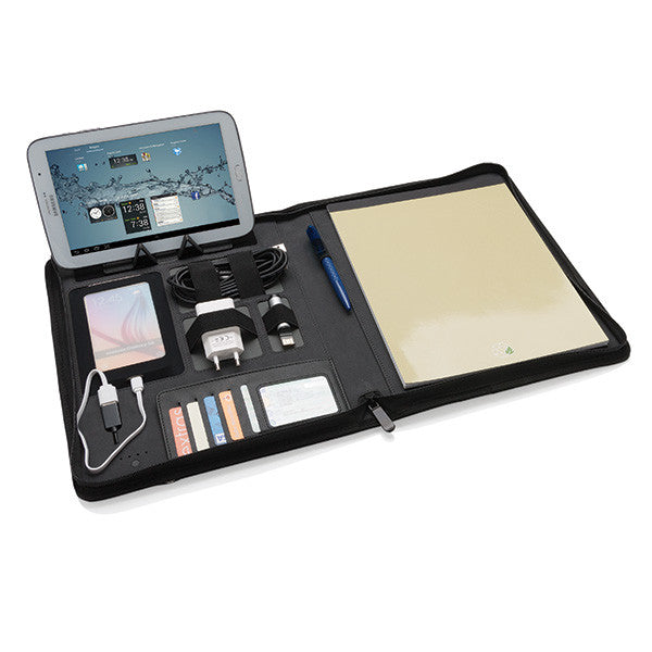 Tech reklamna poslovna mapa sa rezervnom baterijom / powerbankom