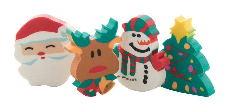 Promotivni set božićnih gumica za brisanje Set gumica za brisanje od 4 komada.