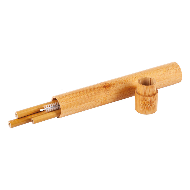 Promotivni set od 3 slamke od bambusa u kutiji | Poslovni pokloni