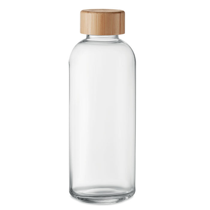 Eko staklena boca s čepom od bambusa, 650ml