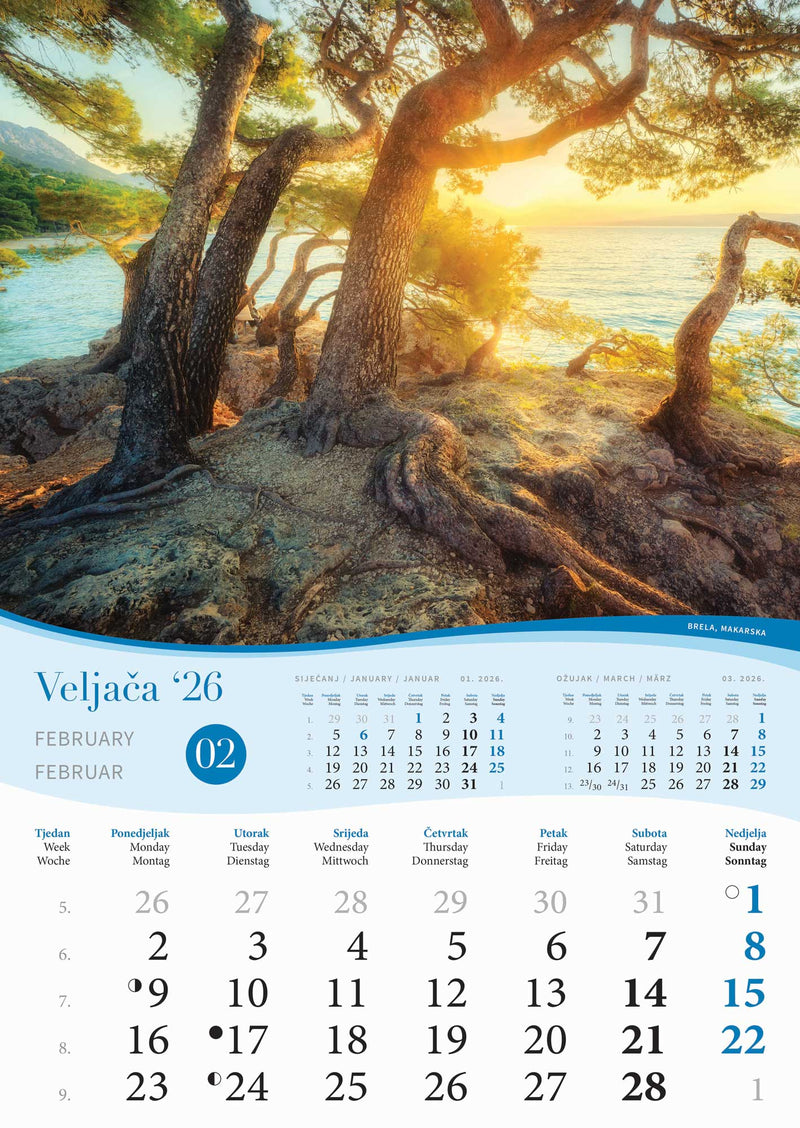 Promotivni zidni kalendar More