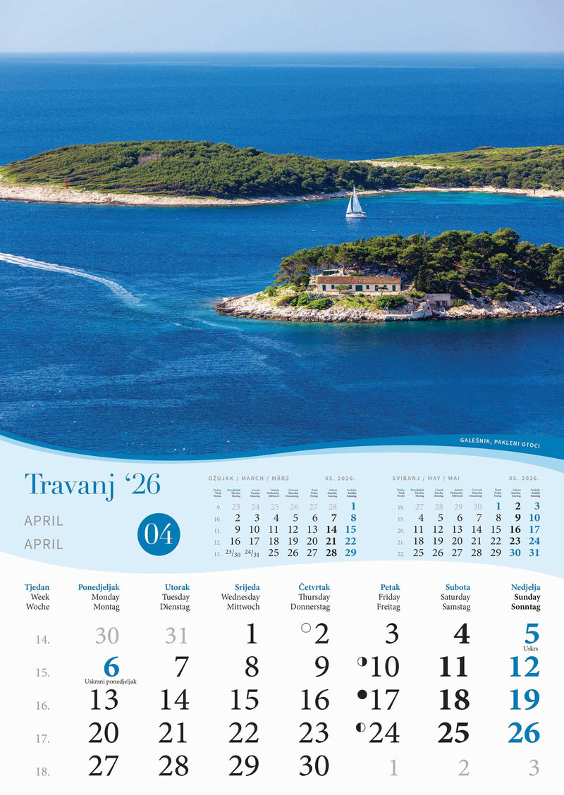 Promotivni zidni kalendar More