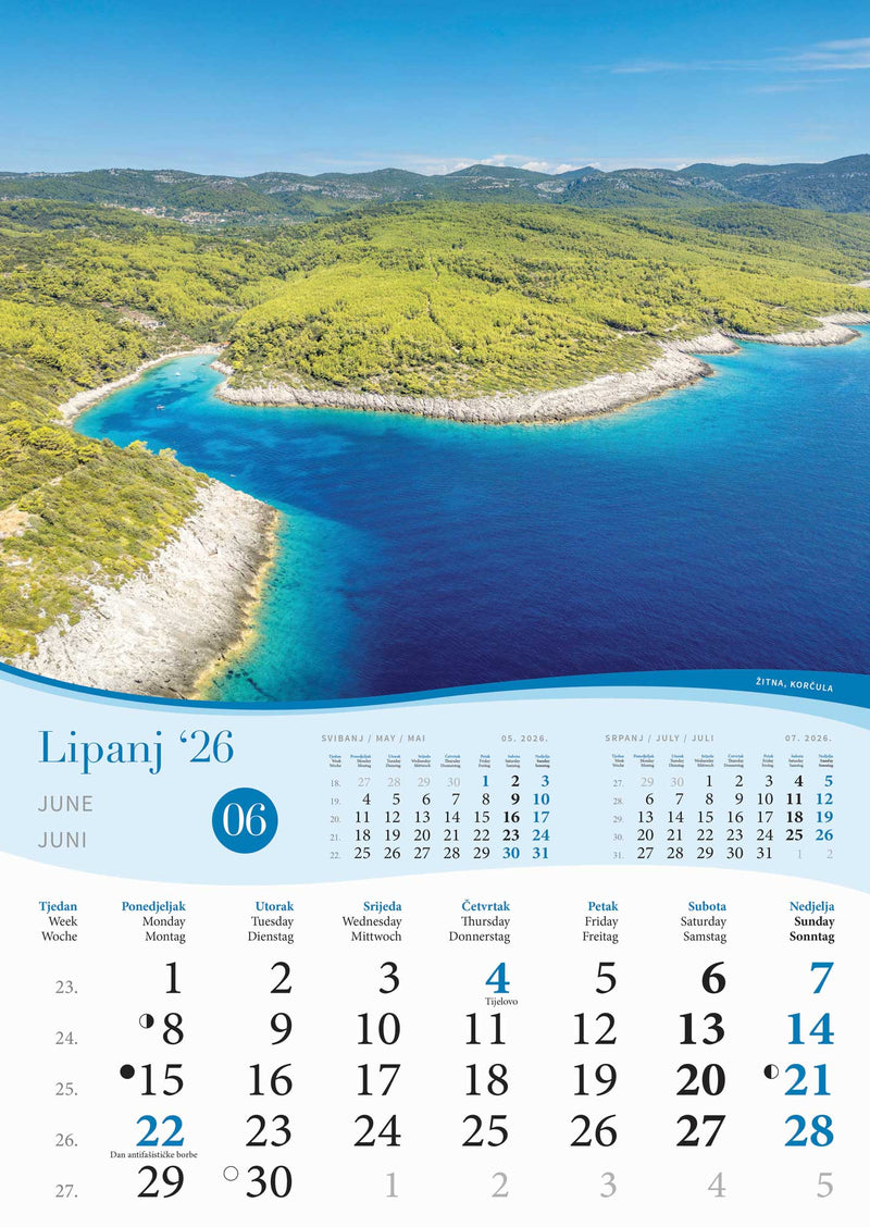 Promotivni zidni kalendar More