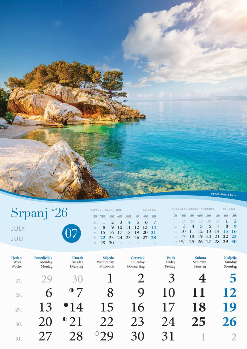 Promotivni zidni kalendar More