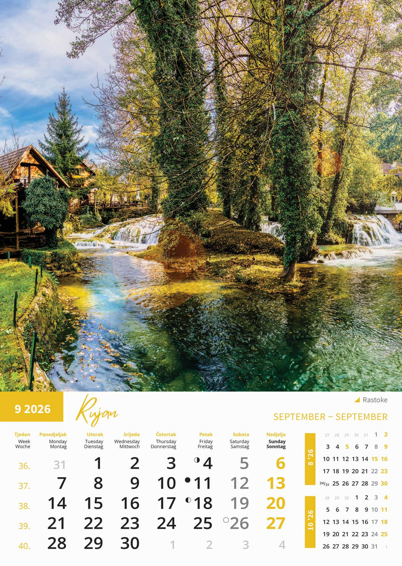 Promotivni zidni kalendar Priroda