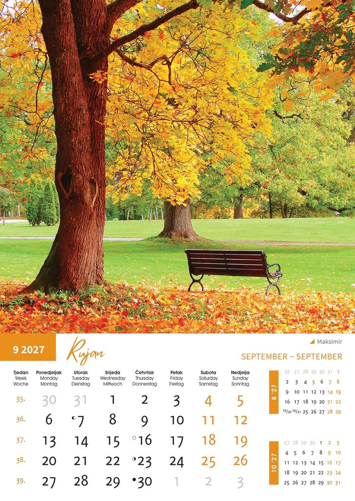 Promotivni zidni kalendar Priroda