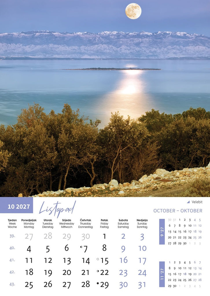 Promotivni zidni kalendar Priroda