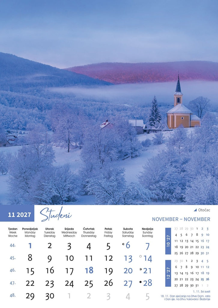 Promotivni zidni kalendar Priroda