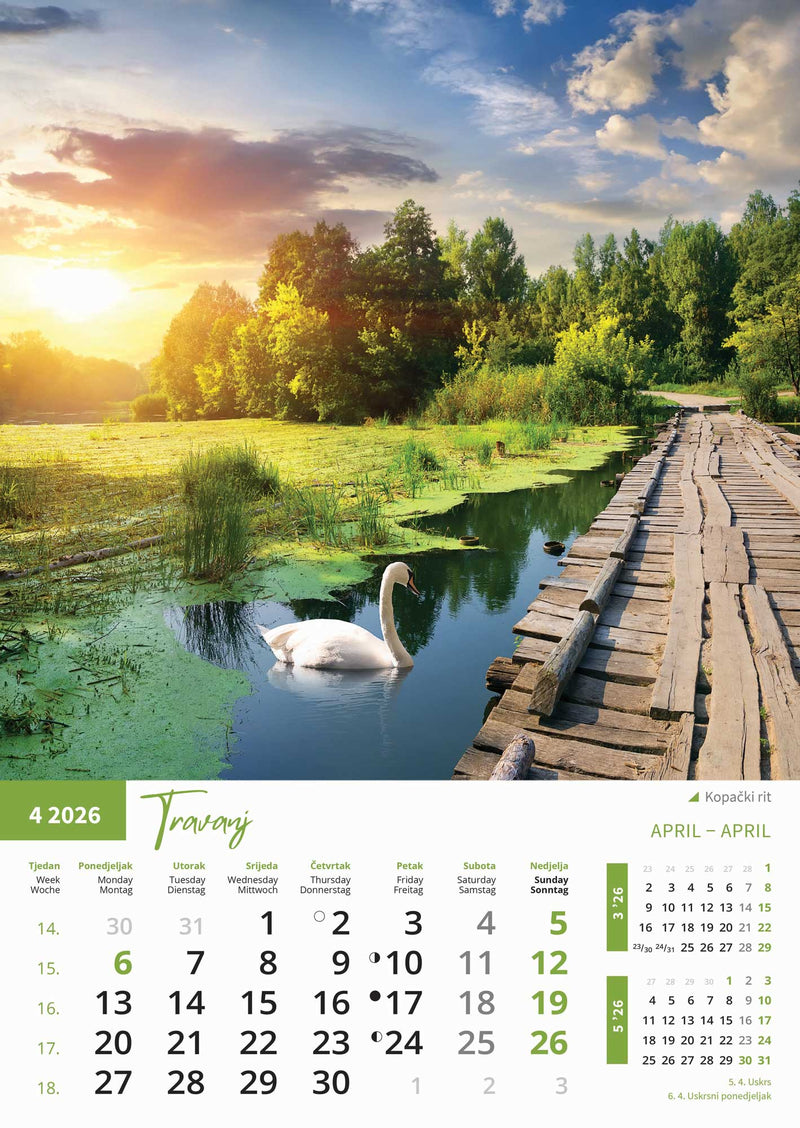 Promotivni zidni kalendar Priroda