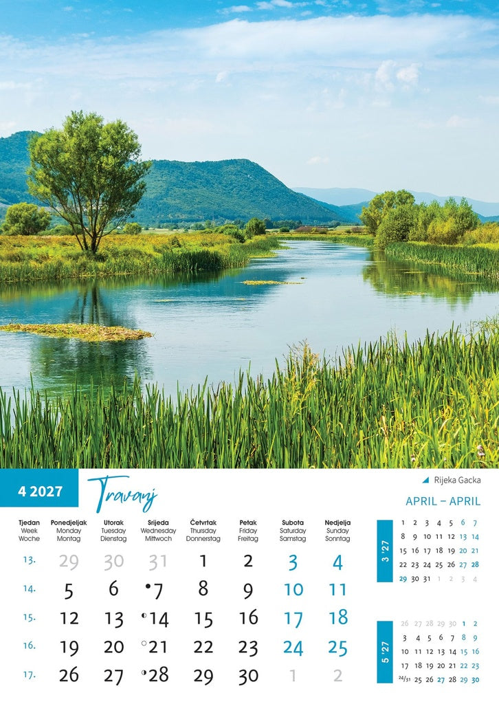 Promotivni zidni kalendar Priroda