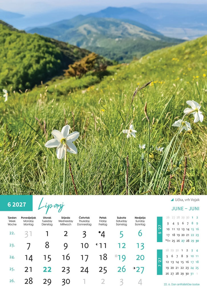 Promotivni zidni kalendar Priroda