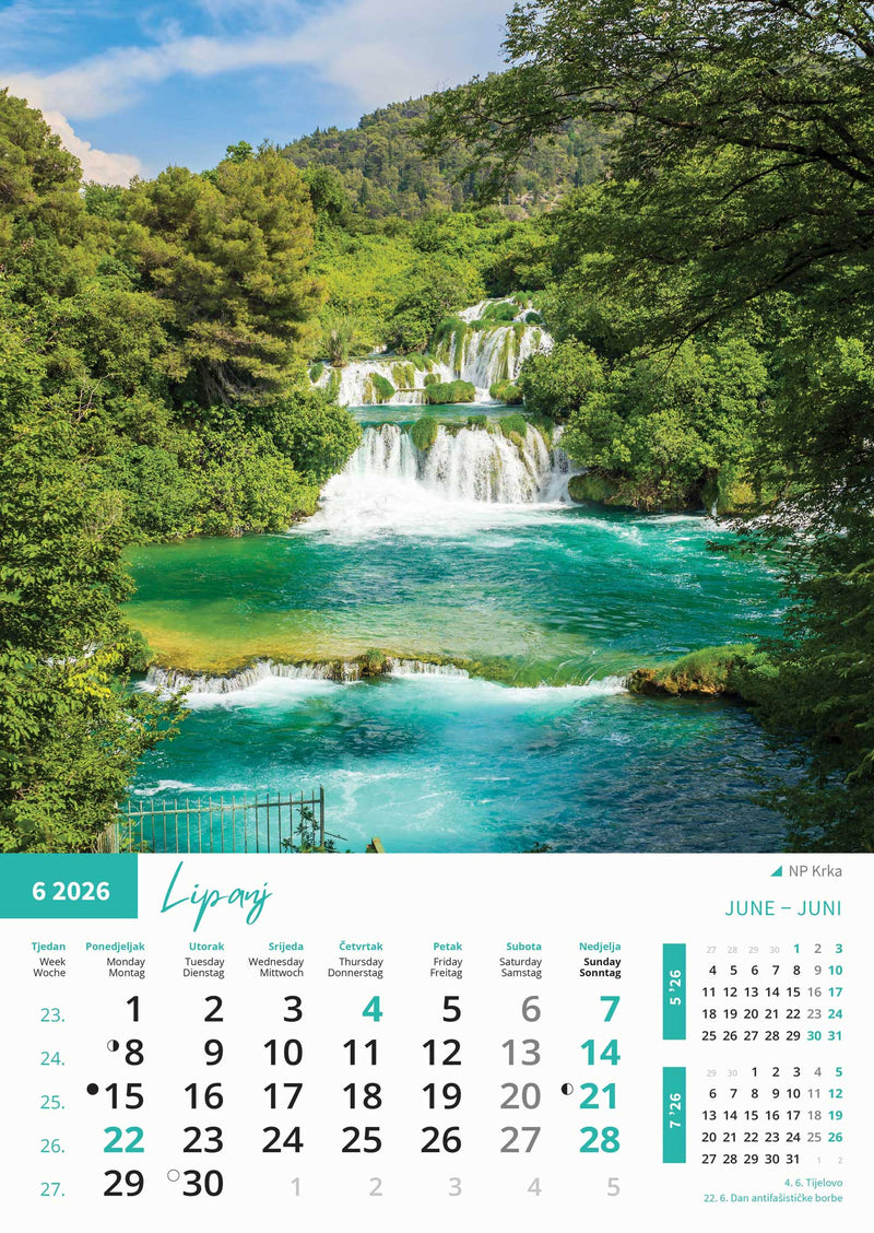 Promotivni zidni kalendar Priroda