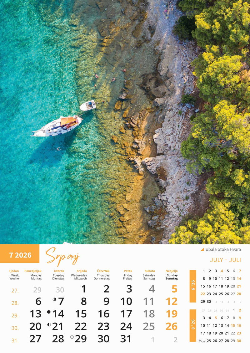 Promotivni zidni kalendar Priroda