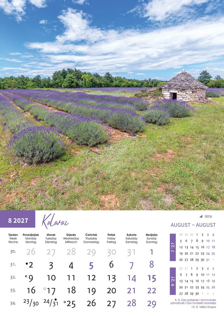 Promotivni zidni kalendar Priroda