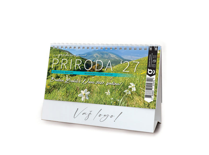 Stolni kalendar čestitka - priroda Hrvatske