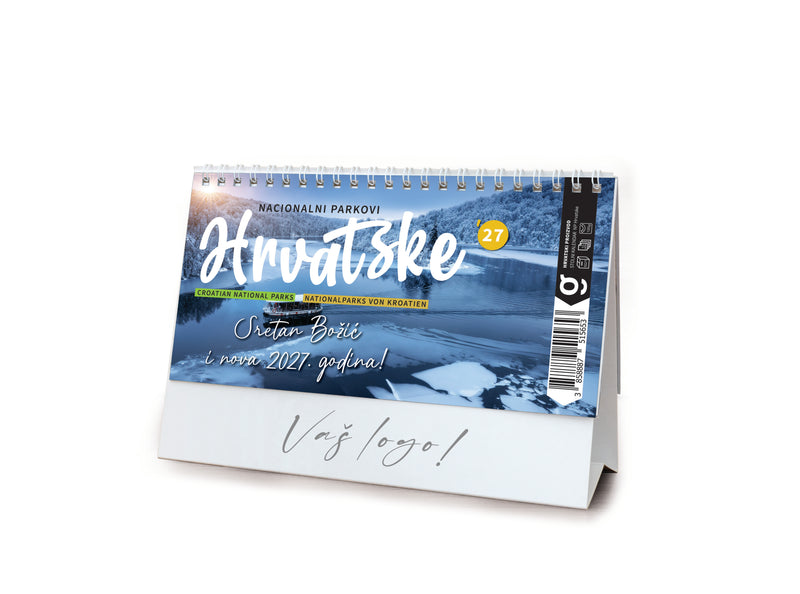Stolni kalendar čestitka - nacionalni parkovi RH