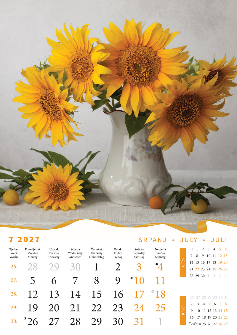 Promotivni zidni kalendar Buketi