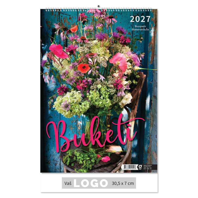 Promotivni zidni kalendar Buketi
