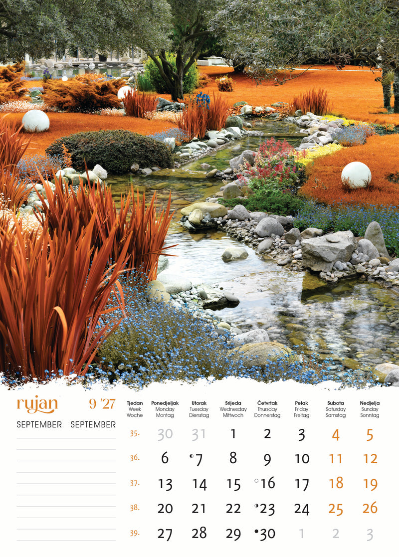 Promotivni zidni kalendar Vrtovi