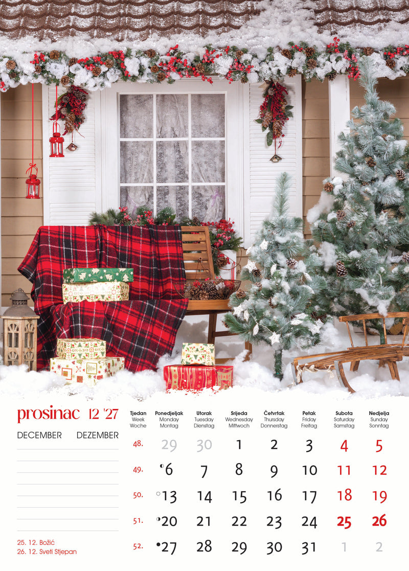 Promotivni zidni kalendar Vrtovi