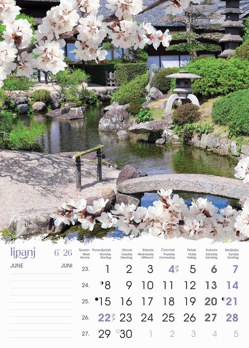 Promotivni zidni kalendar Vrtovi