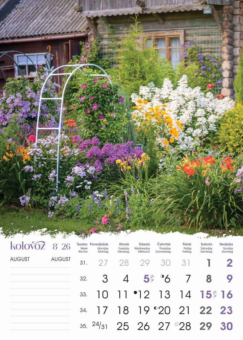 Promotivni zidni kalendar Vrtovi