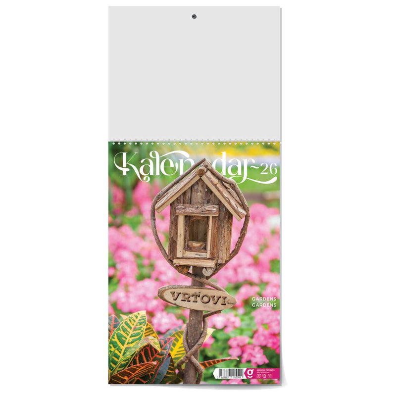 Promotivni zidni kalendar Vrtovi