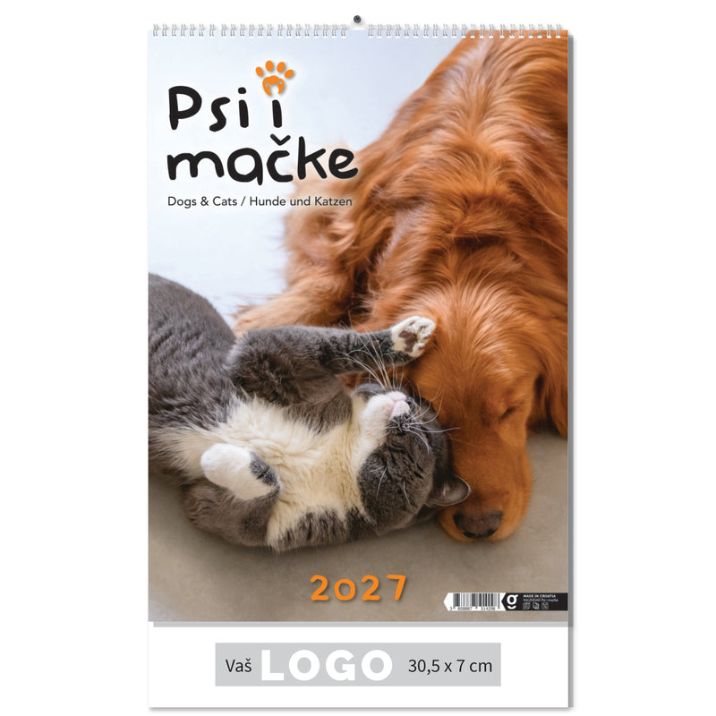 Promotivni zidni kalendar Psi i mačke