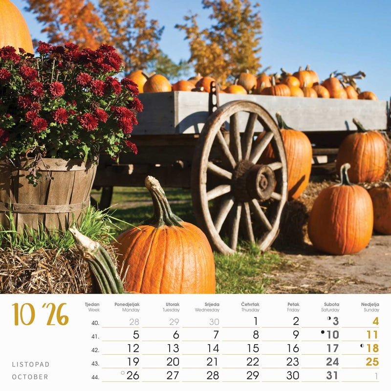 Promotivni zidni kalendar Seoska idila