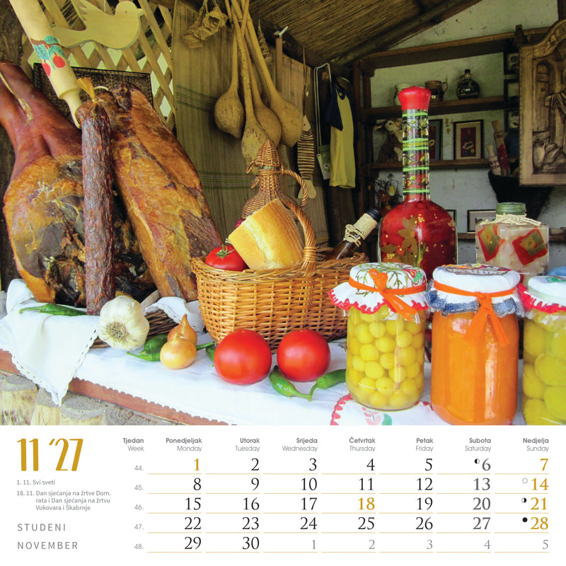 Promotivni zidni kalendar Seoska idila