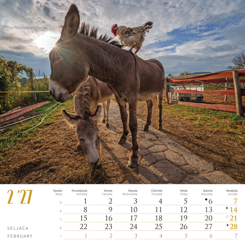 Promotivni zidni kalendar Seoska idila